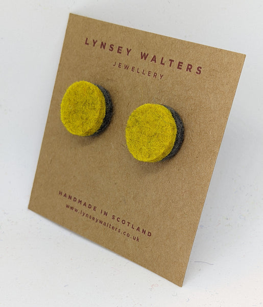 Colourful Studs to Match - Mustard