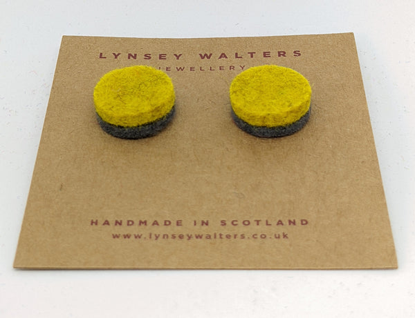 Colourful Studs to Match - Mustard