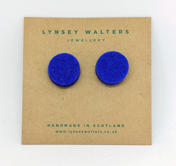 Colourful Studs to Match - Bright Blue