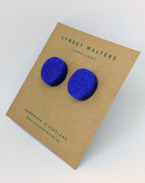 Colourful Studs to Match - Bright Blue