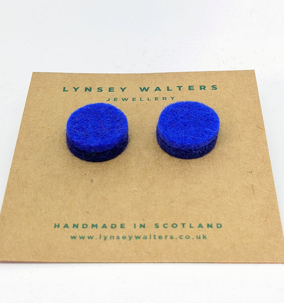 Colourful Studs to Match - Bright Blue