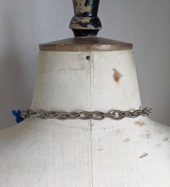 Long flower Confetti Necklace, Soft Multi