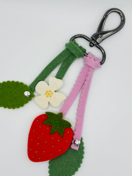 Strawberry Bag Charm