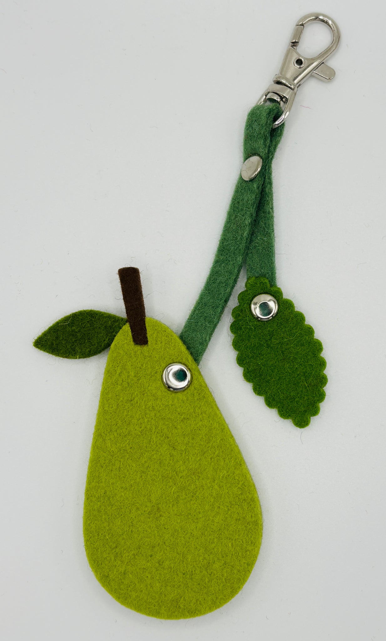 Pear with leaf Bag Charm