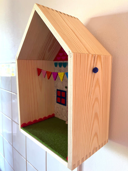 Bunting's Out - Pine Wood Box Framed