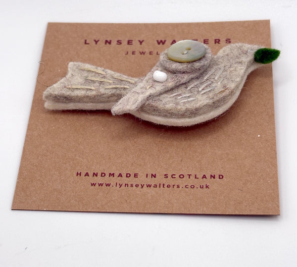 Little Birdy Brooch, Peace Dove