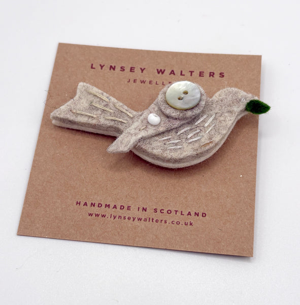 Little Birdy Brooch, Peace Dove