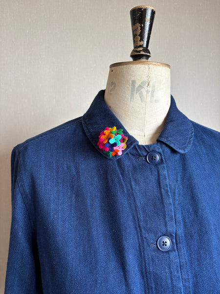 50's Button Brooch
