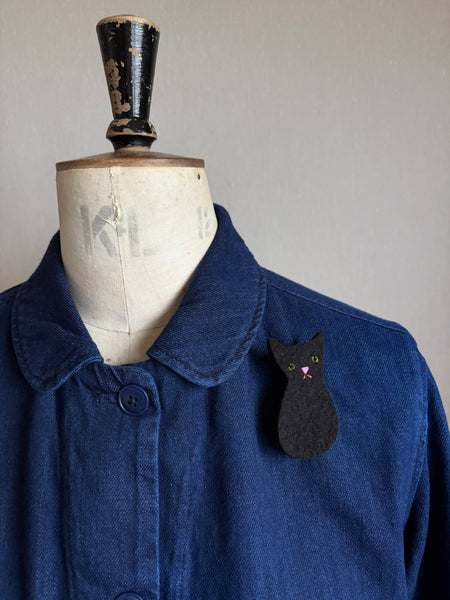 Sad Cat Brooch
