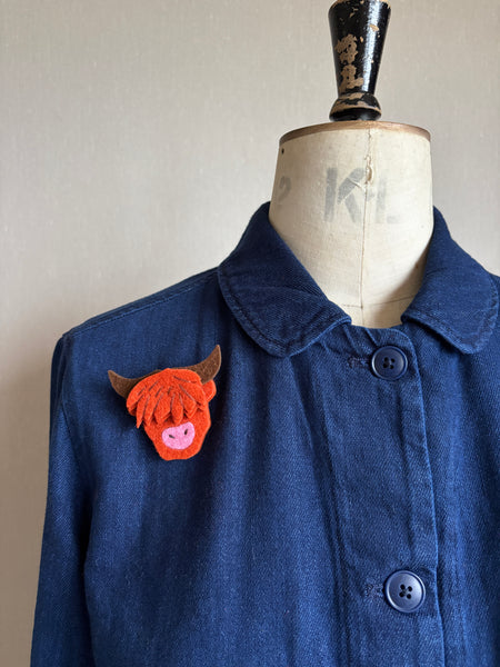 Hairy Highland Coo Brooch