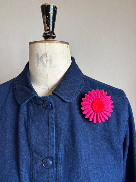 Retro Daisy Brooch Pink