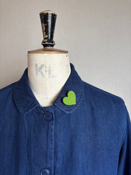 Mini Heart Brooch - Green