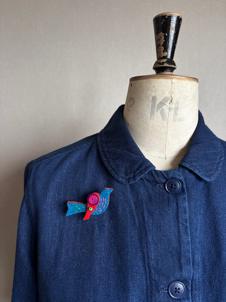 Little Birdy Brooch, Multi Colour