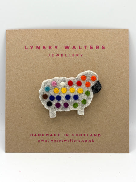Cosy Wee Sheep Brooch  - GSOY Edition