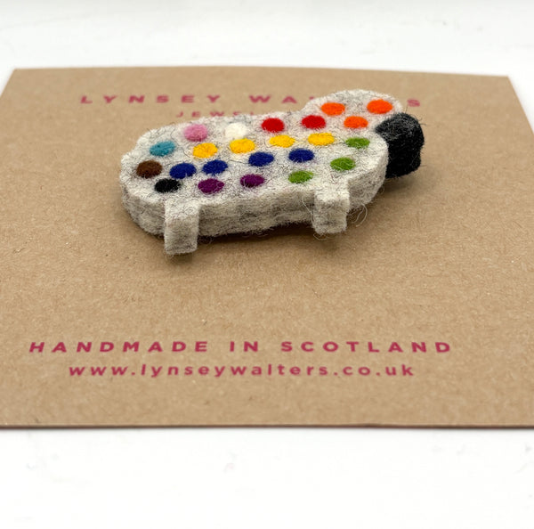 Cosy Wee Sheep Brooch  - GSOY Edition