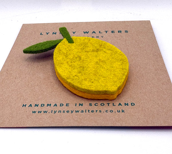 Fruit Brooch - Zesty Lemon