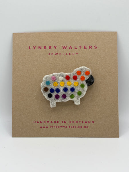 Cosy Wee Sheep Brooch  - GSOY Edition