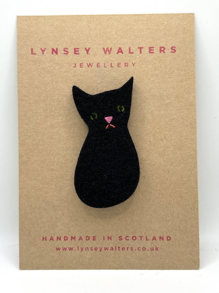 Sad Cat Brooch