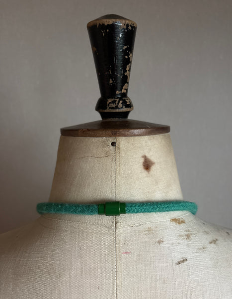 Handmade Merino Beads and Rope Necklace - Iona Seas