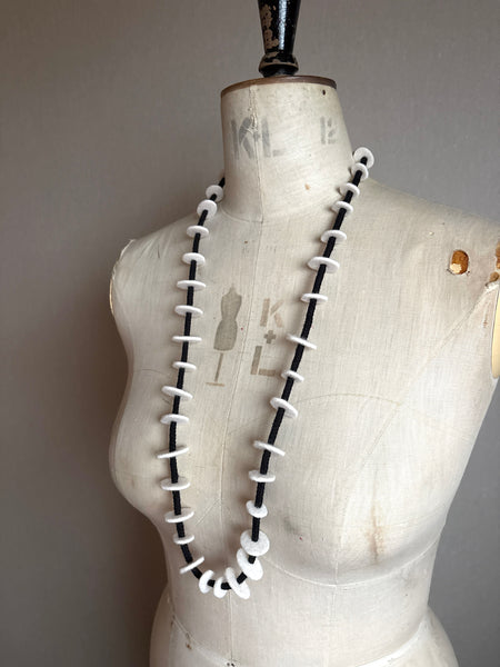 Jean Necklace for Knits - Black & White