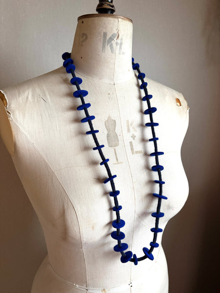Jean Necklace for Knits - Cobalt & Navy