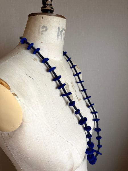 Jean Necklace for Knits - Cobalt & Navy