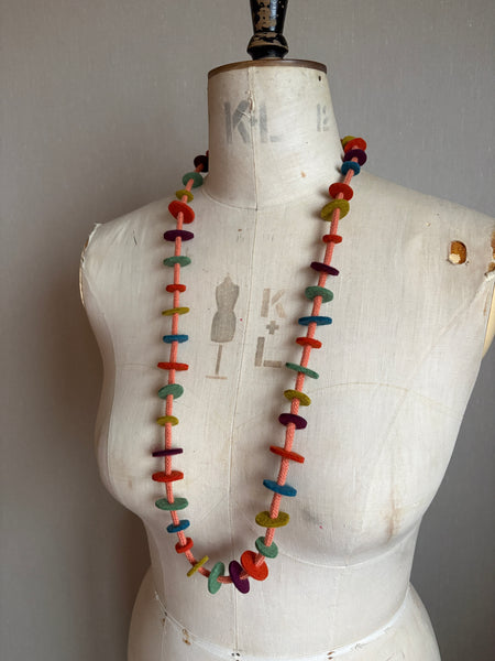 Jean Necklace for Knits - Soft Multi Colour