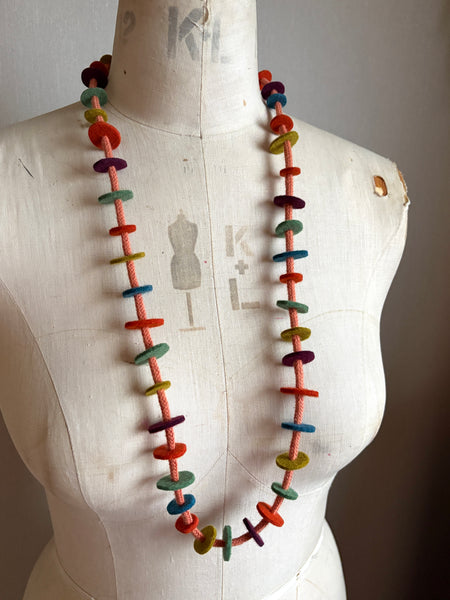 Jean Necklace for Knits - Soft Multi Colour
