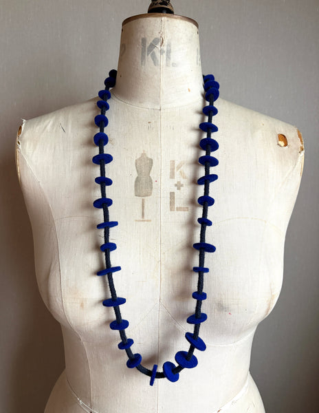 Jean Necklace for Knits - Cobalt & Navy