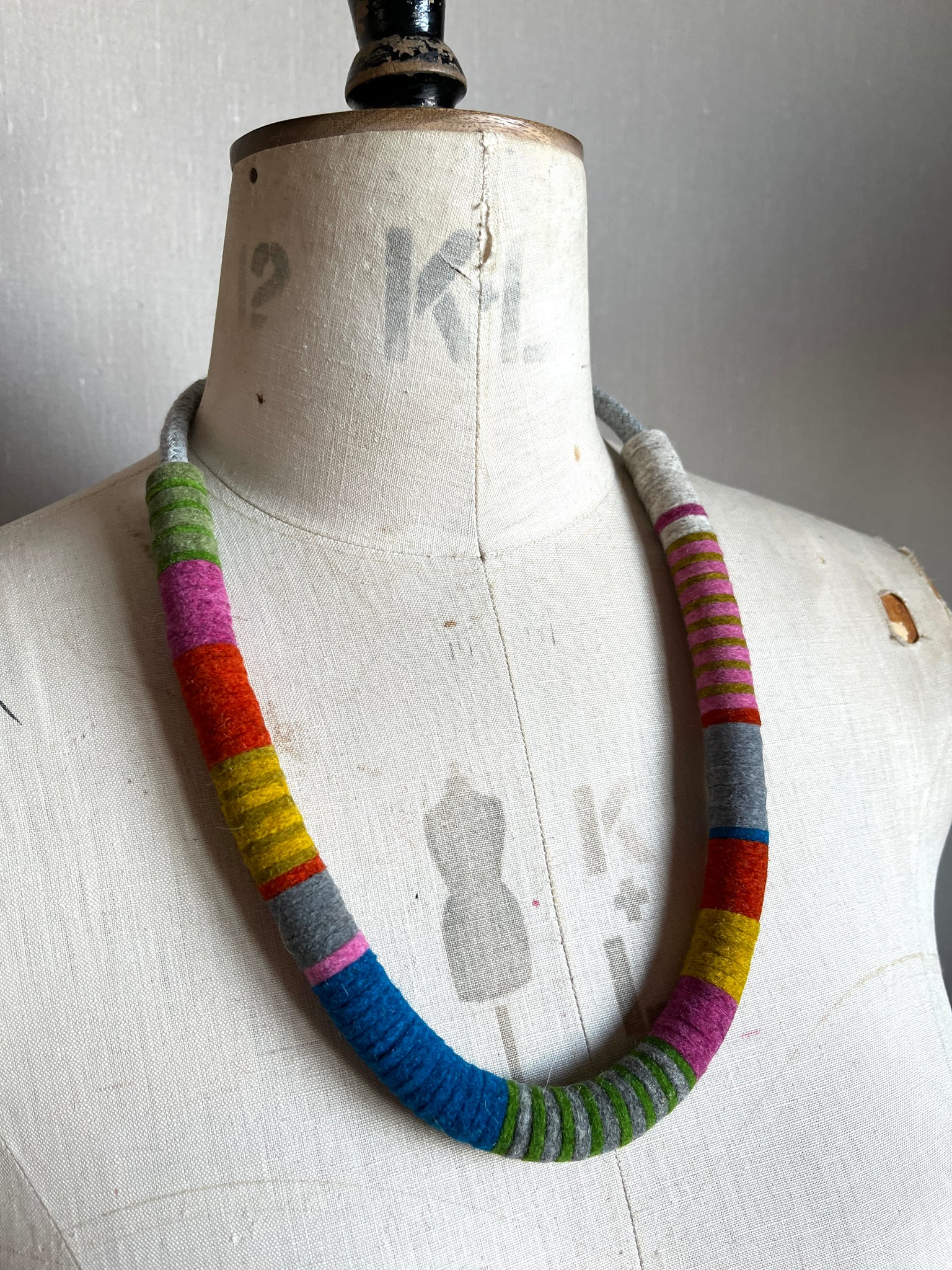 Not So Chunky Colour blocks Necklace - Soft Multi