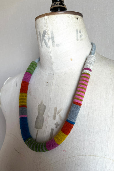 Not So Chunky Colour blocks Necklace - Soft Multi