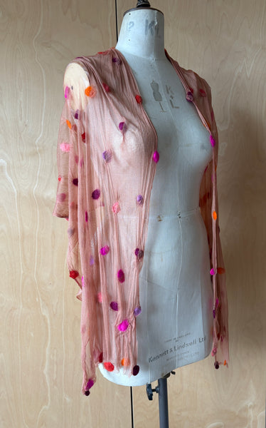 Silk Tulle Scarf -  Long