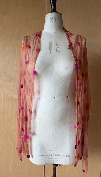 Silk Tulle Scarf -  Long