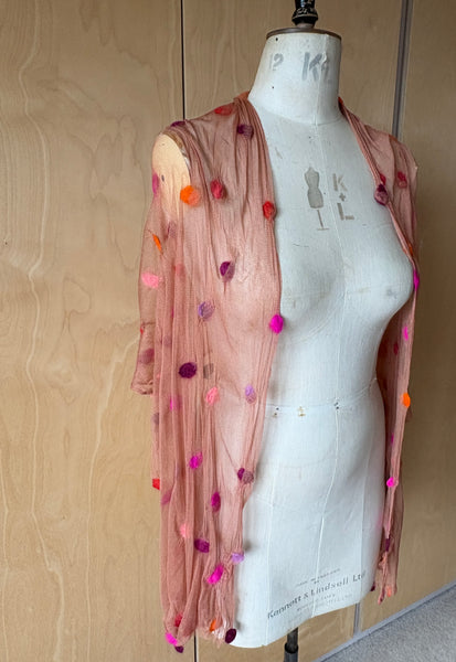 Silk Tulle Scarf -  Long