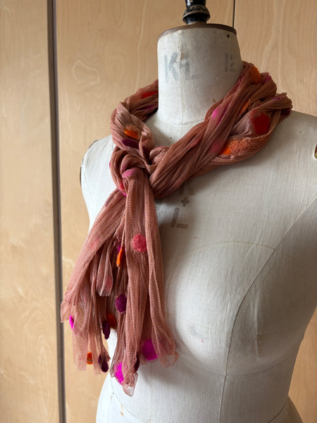 Silk Tulle Scarf -  Long