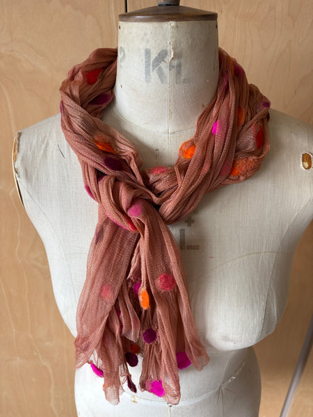 Silk Tulle Scarf -  Long