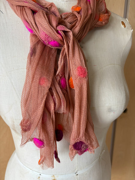 Silk Tulle Scarf -  Long