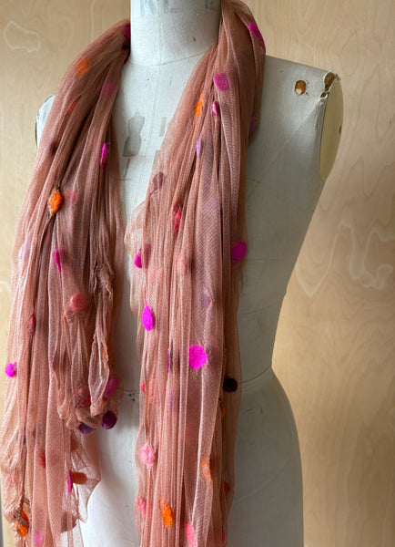 Silk Tulle Scarf - Large Square