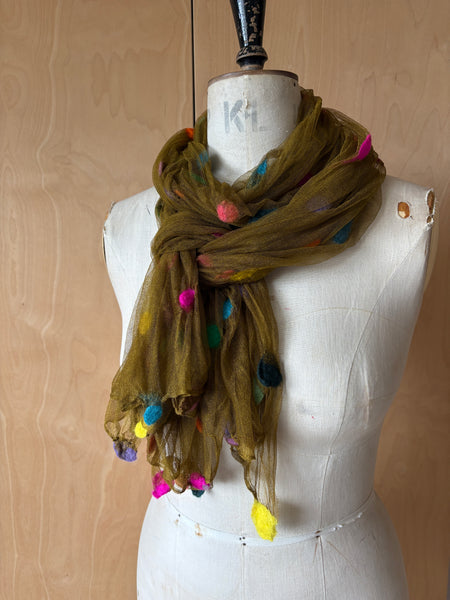 Silk Tulle Scarf - Large Long