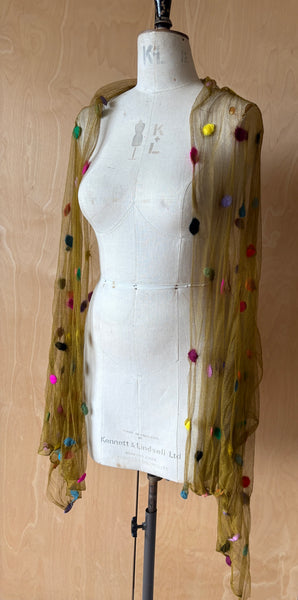 Silk Tulle Scarf - Large Long