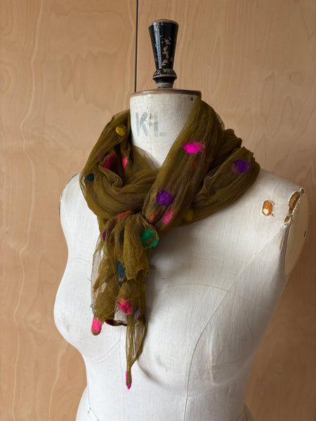 Silk Tulle Scarf - Large Long