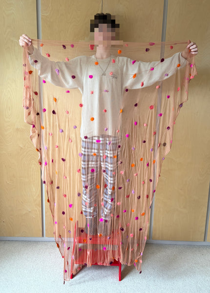 Silk Tulle Scarf - Large Square