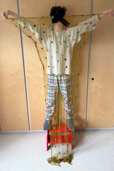 Silk Tulle Scarf - Large Long