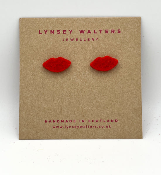 Tiny lip studs - Red