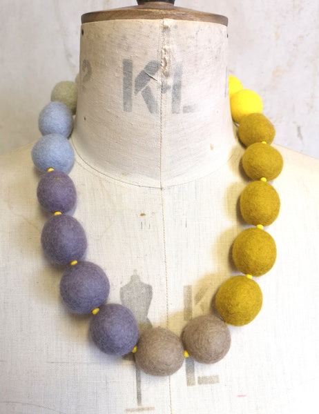 Ombre Merino Beads Mustard and Grey
