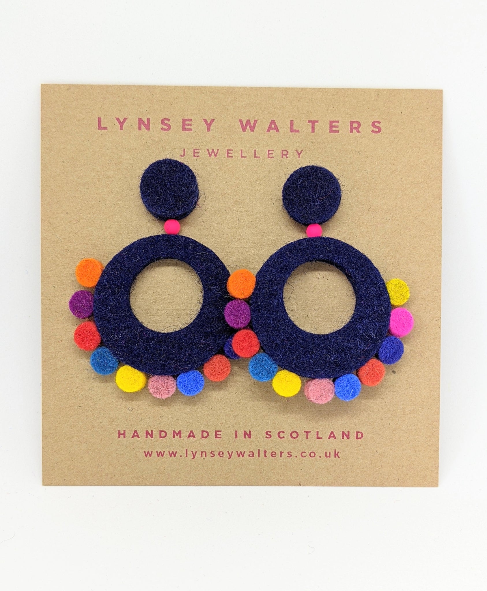 Festival Earrings - Navy