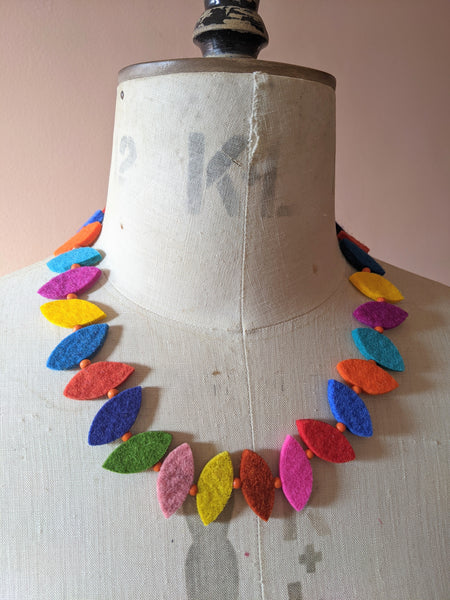 80's Necklace Multi Coloured