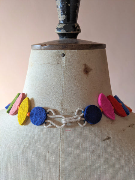80's Necklace Multi Coloured