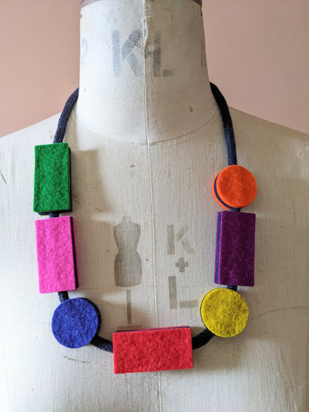 Mondrian Necklace - Multi Colour