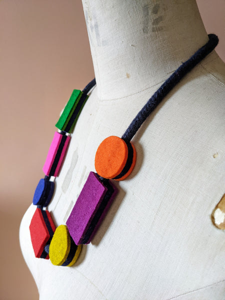 Mondrian Necklace - Multi Colour